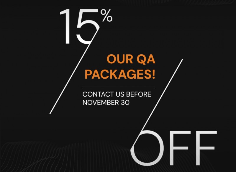 Exclusive QA Packages - 15% Off Our Entire Portfolio